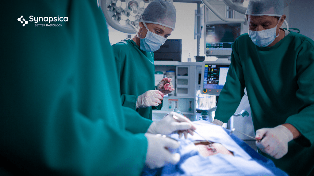 Doctors conducting spine surgery | Synapsica